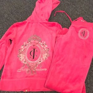 Juicy couture velvet jogging set